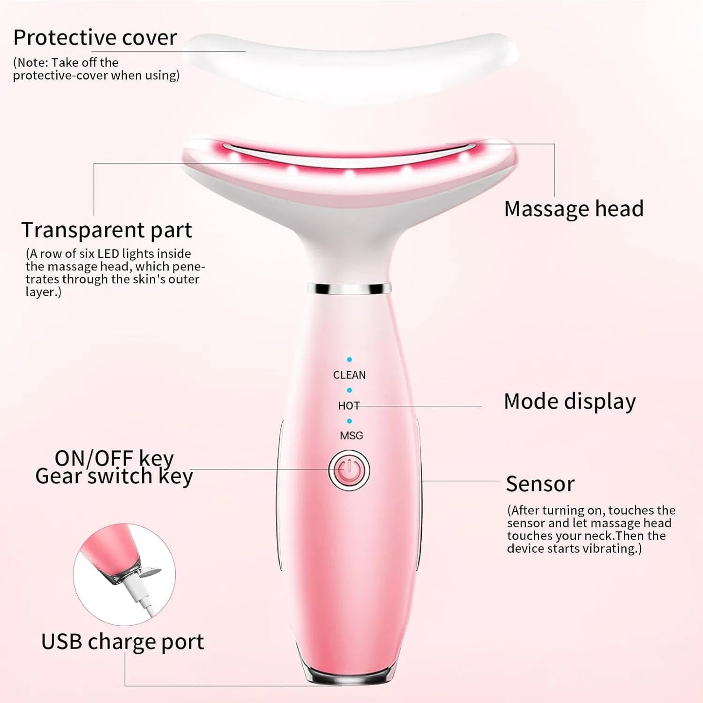3-in-1 Neck & Face Massager