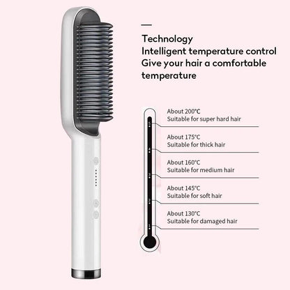 2-in-1 Negative Ion Hair Straightener Comb