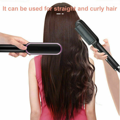 2-in-1 Negative Ion Hair Straightener Comb