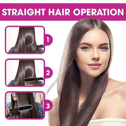 2-in-1 Negative Ion Hair Straightener Comb