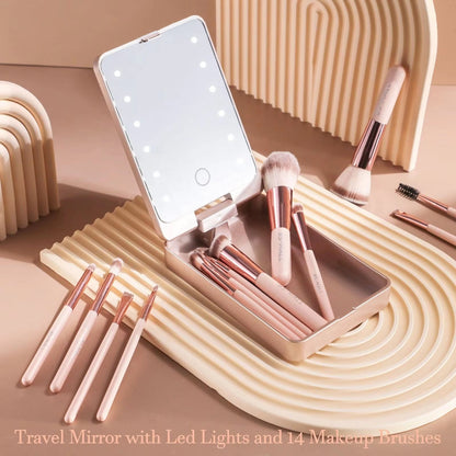 14PCS Travel Makeup Brush Set