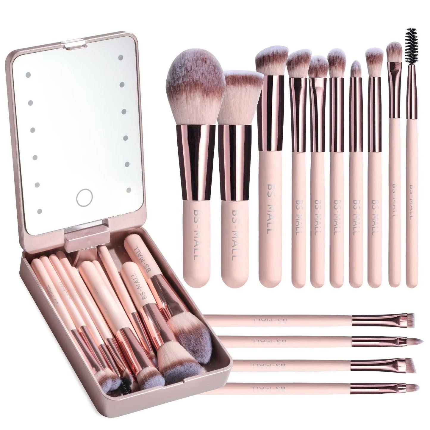 14PCS Travel Makeup Brush Set