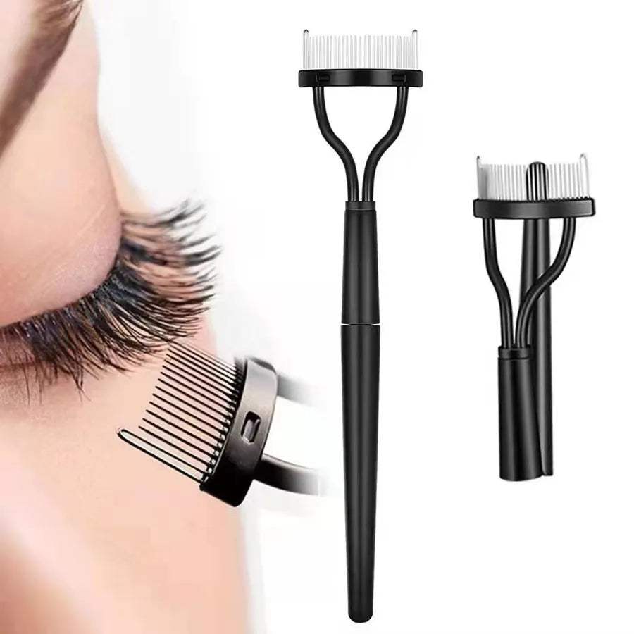 Foldable Steel Eyelash & Eyebrow Comb