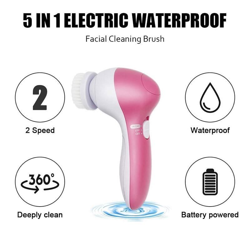 5 in 1 Face Cleansing Brush Set