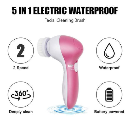 5 in 1 Face Cleansing Brush Set