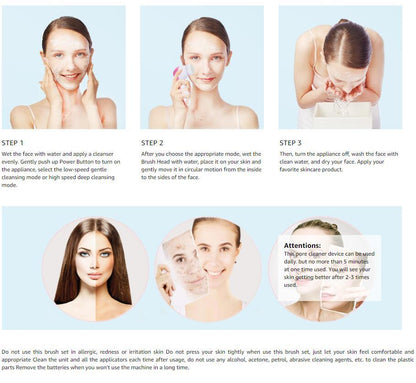 5 in 1 Face Cleansing Brush Set